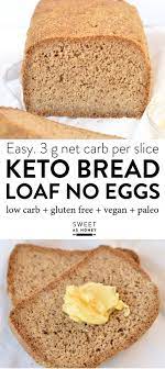 Eggless Vegan Keto Bread Loaf With Almond Flour Recipe Almond Recipes Almond Flour Bread Recipes Keto Recipes Easy