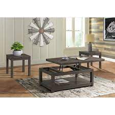The base is our standard trapezoidal powder coated steel base. Mayberry Hill Colorado Coffee Table With Lift Top In Dark Wheat Nebraska Furniture Mart
