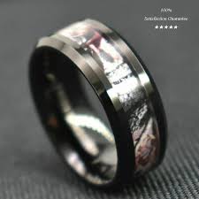 8 6mm tungsten carbide ring red forest camouflage camo