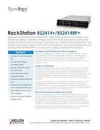 RackStation RS2414+/RS2414RP+