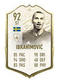 In the game fifa 21 his overall rating is 84. Icon Zlatan Ibrahimovic Fifa