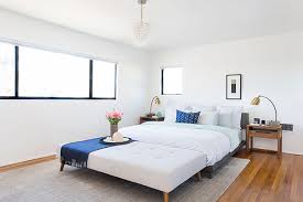 We love this room, particularly because of the contrasting colors. Bed Extension Cool Bedroom Ideas Lonny