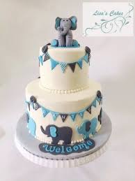 Elephant Themed Baby Shower Cake For Boy Elephant Baby Shower Cake Baby Shower Cakes For Boys Elephant Baby Showers