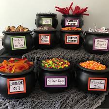 Halloween Candy Bar Signs Set Of 11 Table Signs For Your Halloween Party Decor With Images Halloween Themed Birthday Party Halloween Party Decor Halloween Party Kids