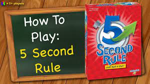 How To Play 5 Second Rule Youtube In 2021 Rules Play Fun