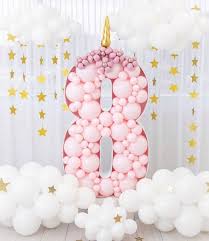 Cartoon balloon numbers for birthday fun kids party celebration invitation card vector set isolated. How To Make A Mosaic Balloon Number In 6 Easy Steps My Amusing Adventures