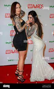 Viking Barbie (l) and Karma Rx attend the 2020 Adult Video News AVN Awards  at The
