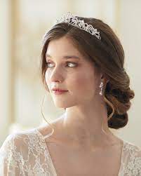Gold Rhinestone Wedding Tiara Royal Bridal Crown Gold Etsy Princess Hairstyles Tiara Hairstyles Gold Bridal Tiaras