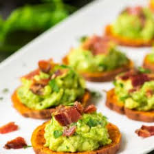 Shrimp cocktail with tamari honey dipping s. Sweet Potato Bites Easy Appetizer Wellplated Com