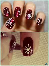 Diy Christmas Nail Art Ideas Designs Picture Instructions Snowflake Nail Art Diy Christmas Nail Art Christmas Nail Art Designs