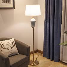 And it looks just as good when it's not turned on. Sunsky Ceramic Retro Luxury Floor Lamp Energy Saving Lighting Hotel Living Room Bedroom Blue