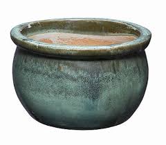 Keramik Blumentopf Bavaria Antik Jade Grun Glasiert Rund Keramik Glasierte Keramik Pflanzen