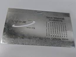 We use the highest quality materials to create some of the finest business cards available today. Steve Wozniak S Metal Business Cards Designporn