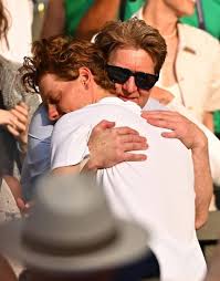 Jannik Sinner with his father ❤️