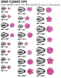 Free Wilton Tip Chart Drop Flower Decorating Tips Sold