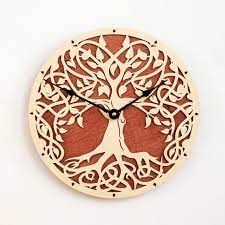 christmas gift tree of life sacred geometry lagre wall clock unique clock modern clock wooden unique clocks modern clock wooden clock