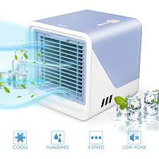 If you're looking for a portable air conditioner that is small, fit for travel, camping or other uses, here are some ideas. Zomma Air Cooler Mini Portable Air Conditioner Fan Noiseless Evaporative Air Humidifier Personal Space Air Conditioner Mini Cooler 3 Gear Speed Led Night Office Cooler Humidifier Purifier Buy Online In Bermuda At
