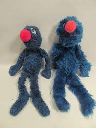 2 Vintage Knickerbocker Grover Plush Stuffed Sesame Street Character Lot Sesame Street Sesame Street Characters Muppets