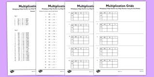 Area model multiplication 3 digit by 1 digit. Multiplying 3 Digit Numbers By 2 Digit Numbers Using Grid Method Worksheet
