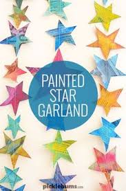 Make A Star Garland And Other Starry Ideas Crafts Arts And Crafts For Kids Kids Art Projects
