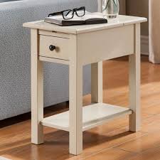 This Brushed Grey Charging End Table Is A Functional And Stylish Piece For Any Room Of Your Home It Has 2 Electri End Tables End Tables With Storage Furniture