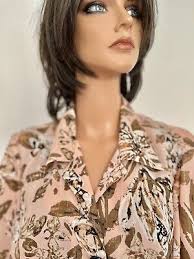 Gloria Lance Plus Size 2X Two Piece Shirt Blouse & Cami Floral Designer  Chic