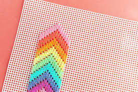 Check spelling or type a new query. Stitch A Rainbow Plastic Canvas Pouch Handmade Charlotte