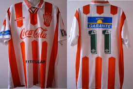 Chica extra chica extra extra grande extra grande grande mediana. Necaxa Home Football Shirt 1997 1998