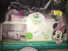 See more ideas about minnie mouse crib set, minnie, minnie mouse nursery. Nip Official Disney Baby Minnie Mouse Polka Dot 4 Piece Crib Set Pink Gray Ebay