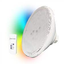 24in w x 30in l x 8in h / weight: Seamaid Par56 Ecoproof Led Pool Lamp 90 Rgb Leds With Remote Control