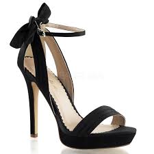 Scarpe donna tacco 12 nere in scarpe donna. Nero Raso 12 Cm Lumina 25 Sandali Da Sera Con Tacco Alto