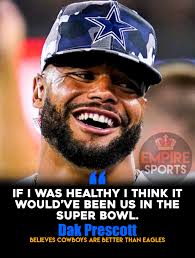DAK PRESCOTT: Doesn't hold back his feelings towards Philadelphia Eagles  winning the Super Bowl. “They'll be wishing I'm retired next season” -Dak  Prescott Thinks Cowboys would've blown out the Eagles if he