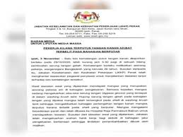 Kesehatan, keselamatan dan keamanan kerja. Pekerja Putus Tangan Jkkp Ambil Tindakan Perundangan