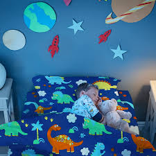 Buy Cloele Baby Bedding Set Microfiber Standard Size 3 Piece Dinosaur Crib Bedding Set Soft Toddler Bedding Includes Toddler Pillowcase Crib Sheet Baby Blanket Nursery Bedding Set For Boys And Girls Online In Italy B09151q812