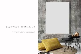 Canvas Display Psd Template 188 In 2020 Canvas Display Modern Frames Frame Mockups