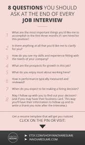 Questions You Should Ask At The End Of Every Job Interview Need A Resume That W Neu Bilderest Resu Job Interview Advice Job Interview Tips Interview Advice