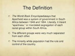 It sanctioned racial segregation and political and economic discrimination against nonwhites. Apartheid An Introduction For Children