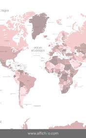 Effet satiné, lavables, pose facile grâce à nos accessoires, profitez de tous les avantages de nos cartes souples. Pink World Map With The Names Of Countries And Their Capitals Large World Map For A Play Room Photo Paper World Map Country Names