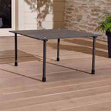 Adirondack nantucket blue rectangular recycled plastic outdoor folding side table. Table In A Bag Reviews Crate And Barrel