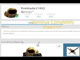 Roblox promo codes are codes that you can enter to get some awesome item for free in roblox. How To Get Dominus Hat Free In Roblox Easy Fast Not A Hack Youtube