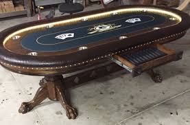 Green Bay Packers Poker Table With Lights Poker Table Custom Poker Tables Poker Table And Chairs