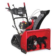 Wheels might get stuck in snow where tracks can still roll. 26 In 208cc Electric Start Track Drive Snow Blower Sb710 Cmxgbam1054545 Craftsman