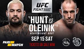 Watch ufc fight night vegas 18: Ufc Fight Night 136 Hunt Vs Oliynyk Fight Card And Tv Schedule Mykhel