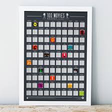 Now it's time to see. Bucket List Poster 100 Movies To Watch Scratch Off Checklist Film Cinema Gift 5056004317564 Ebay