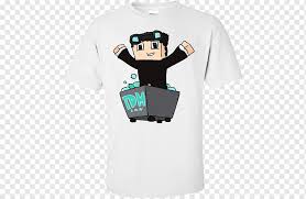 T shirts shirts and pants. Minecraft Pocket Edition T Shirt Youtuber Roblox Roblox Tee Shirts Tshirt White Black Png Pngwing