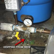 Sometimes a water heater leaks on purpose. How To Fix Leak Coming From Pressure Gauge On Water Tank Home Improvement Stack Exchange