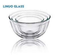 Glass Bowl 5pc Glass Mixing Bowls Set - Nesting Bowls 4.65QT To 1.16QT For  Baking & Cooking Glass Nesting Mixing Bowls Set 5-piece Borosilicate
