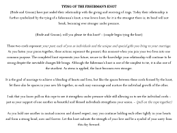 Wording For Tying Fisherman S Knot In Ceremony Wedding Knot Fishermans Knot Fishing Wedding
