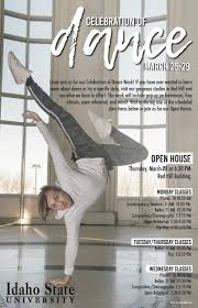 Celebration Of Dance Week Monday March 25 Friday March 29 2019 Calendar Idaho State University