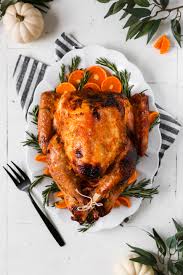 Remove cake from the oven and immediately invert the pan onto a serving platter. Rosemary Orange Glazed Roast Turkey Zestful Kitchen